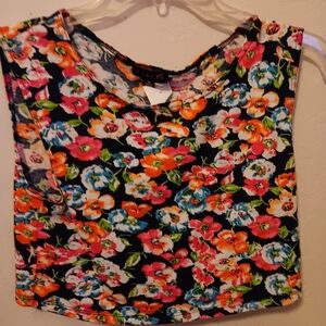 Floral Muscle Tee by Timing